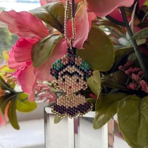Frida Khalo beaded necklace